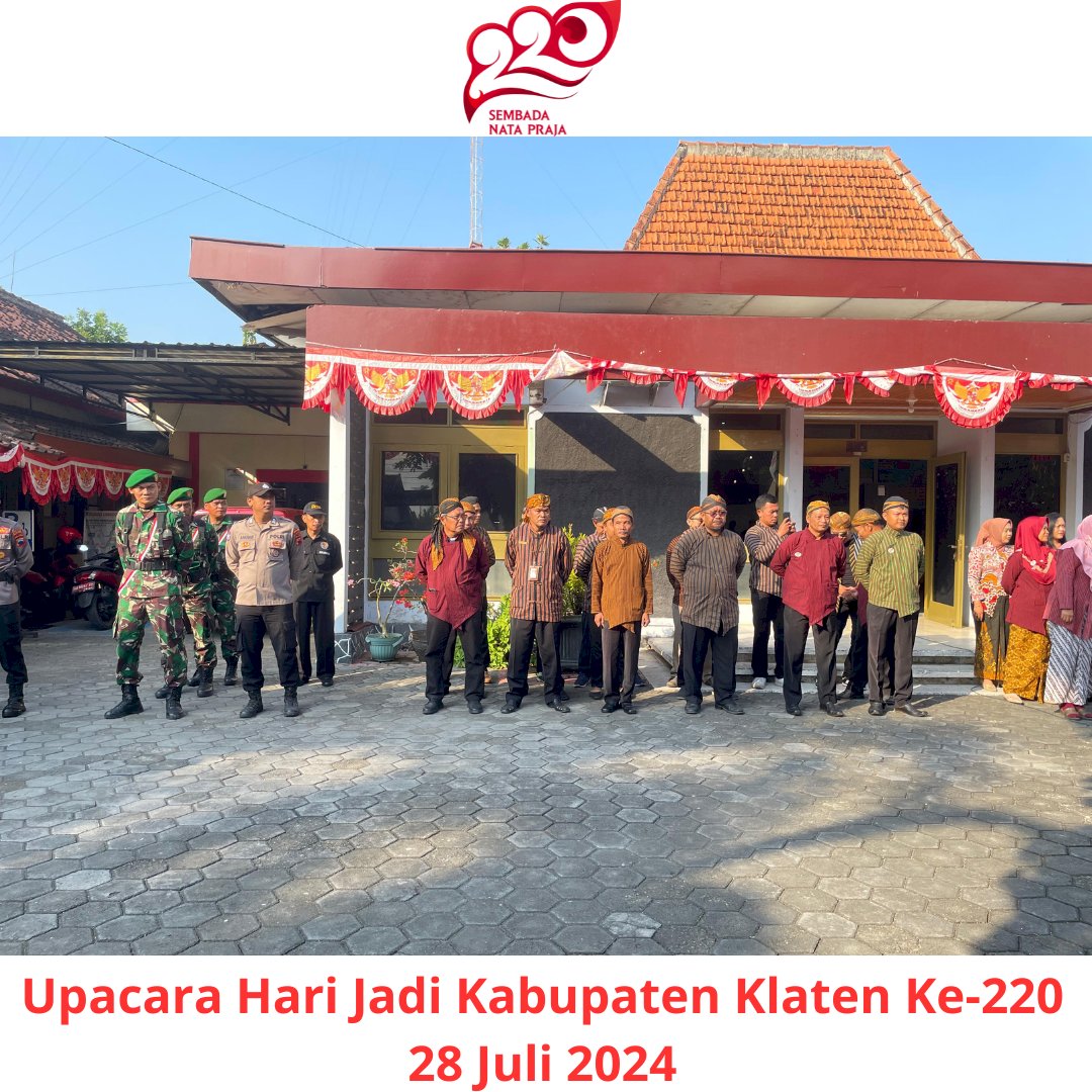 Upacara Hari Jadi Kabupaten Klaten Ke 220 Tahun 2024