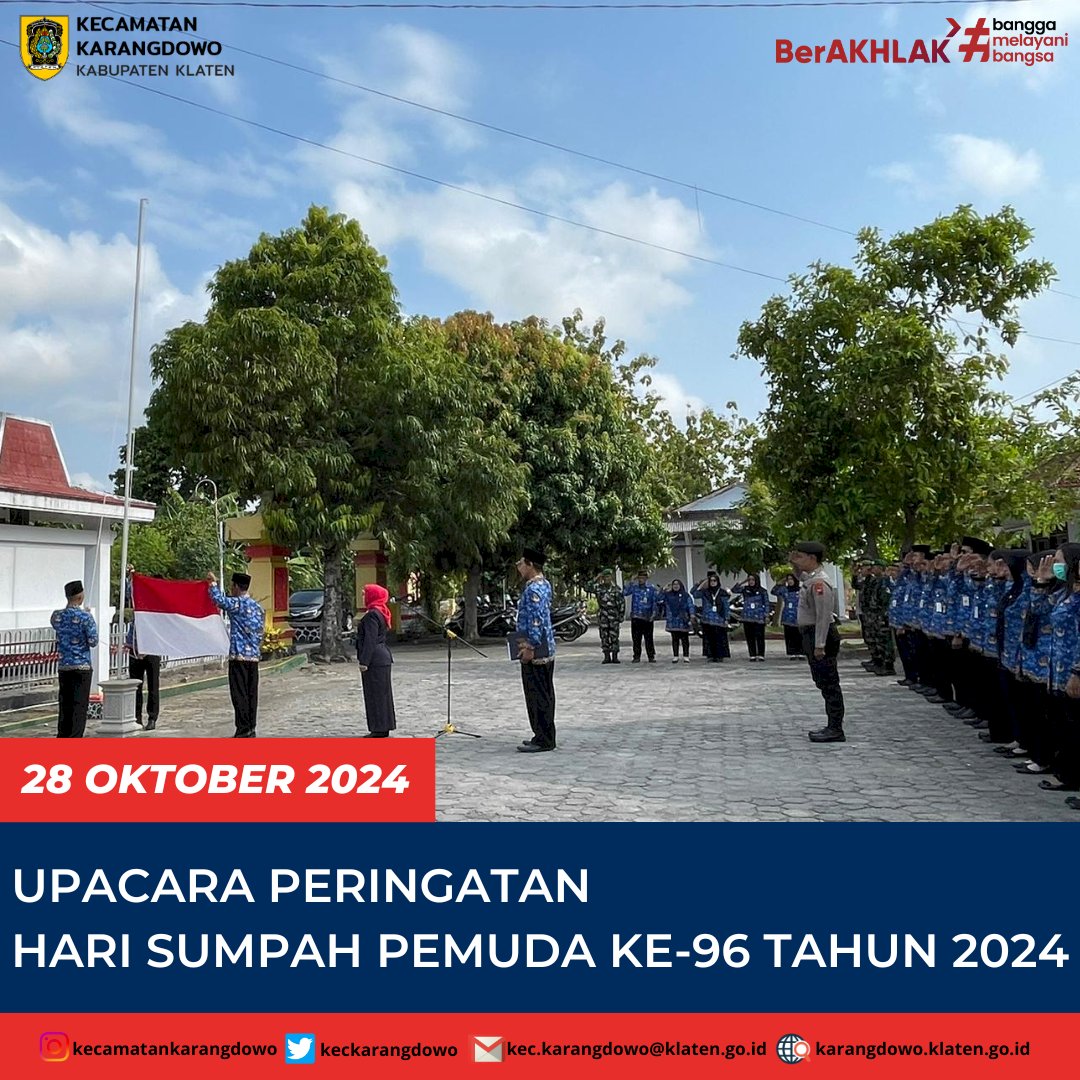 Upacara Peringatan Hari Sumpah Pemuda Ke-96 Tahun 2024