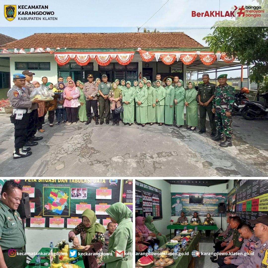 Peringatan HUT TNI ke-79 Tahun 2024 bersama Muspika Kecamatan Karangdowo