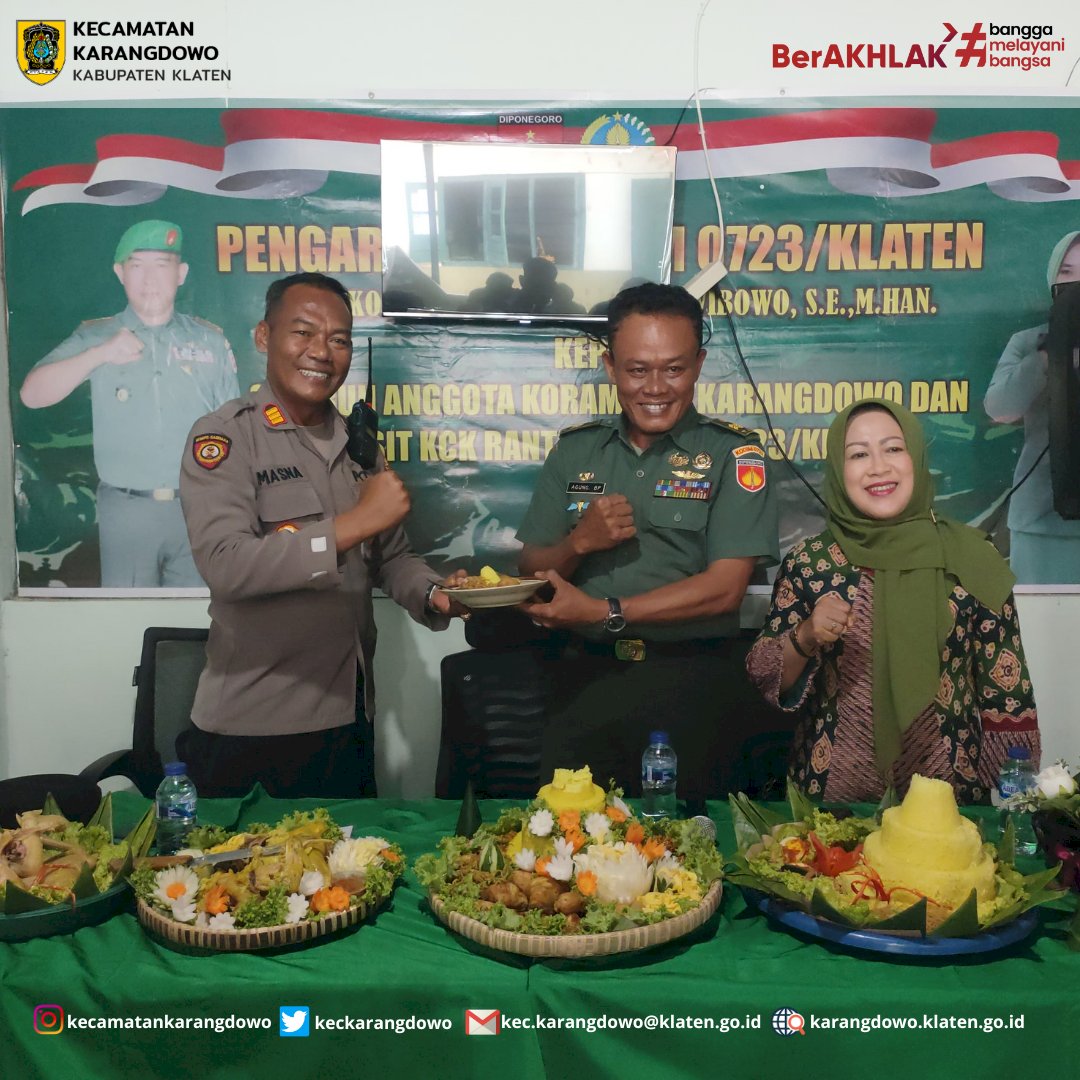 Peringatan HUT TNI ke-79 Tahun 2024 bersama Muspika Kecamatan Karangdowo