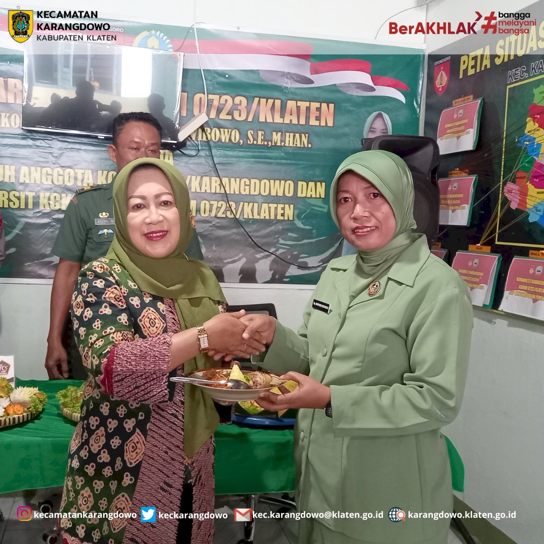 Peringatan HUT TNI ke-79 Tahun 2024 bersama Muspika Kecamatan Karangdowo