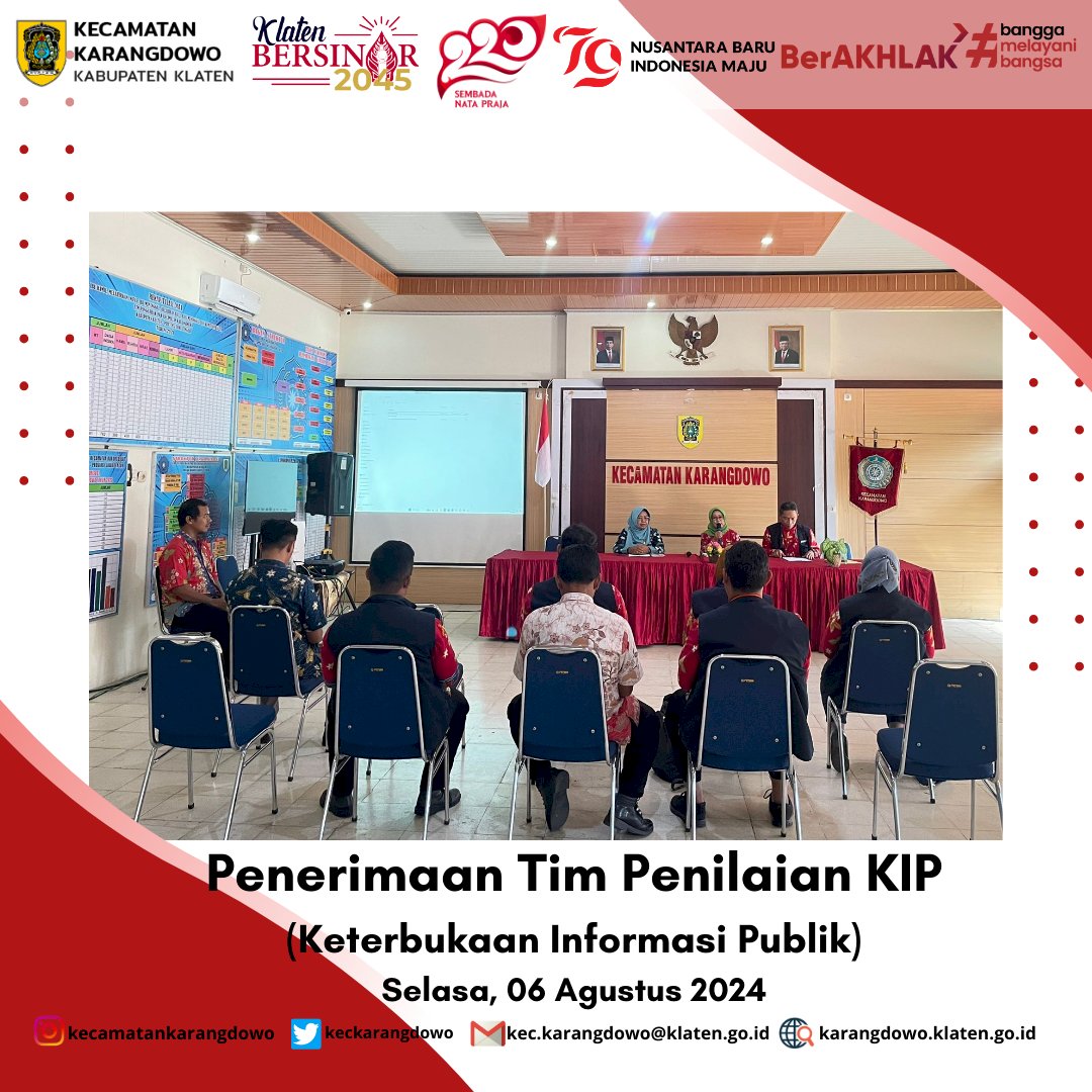 Penilaian Keterbukaan Informasi Publik (KIP) Kecamatan Karangdowo