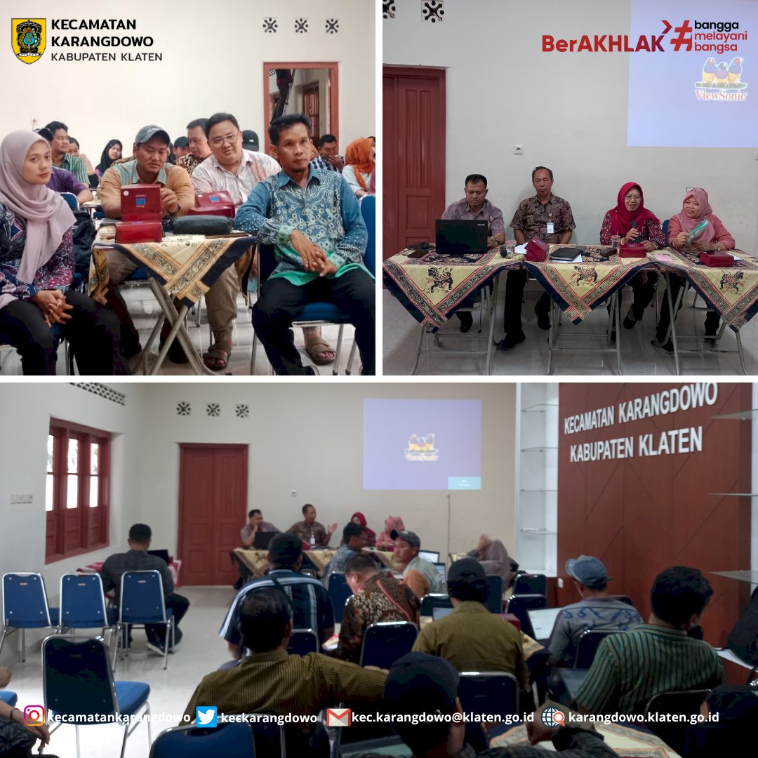 Bimtek Pengisian LHKPN bagi Kepala Desa se-Kecamatan Karangdwo bersama Inspektorat Kabupaten Klaten