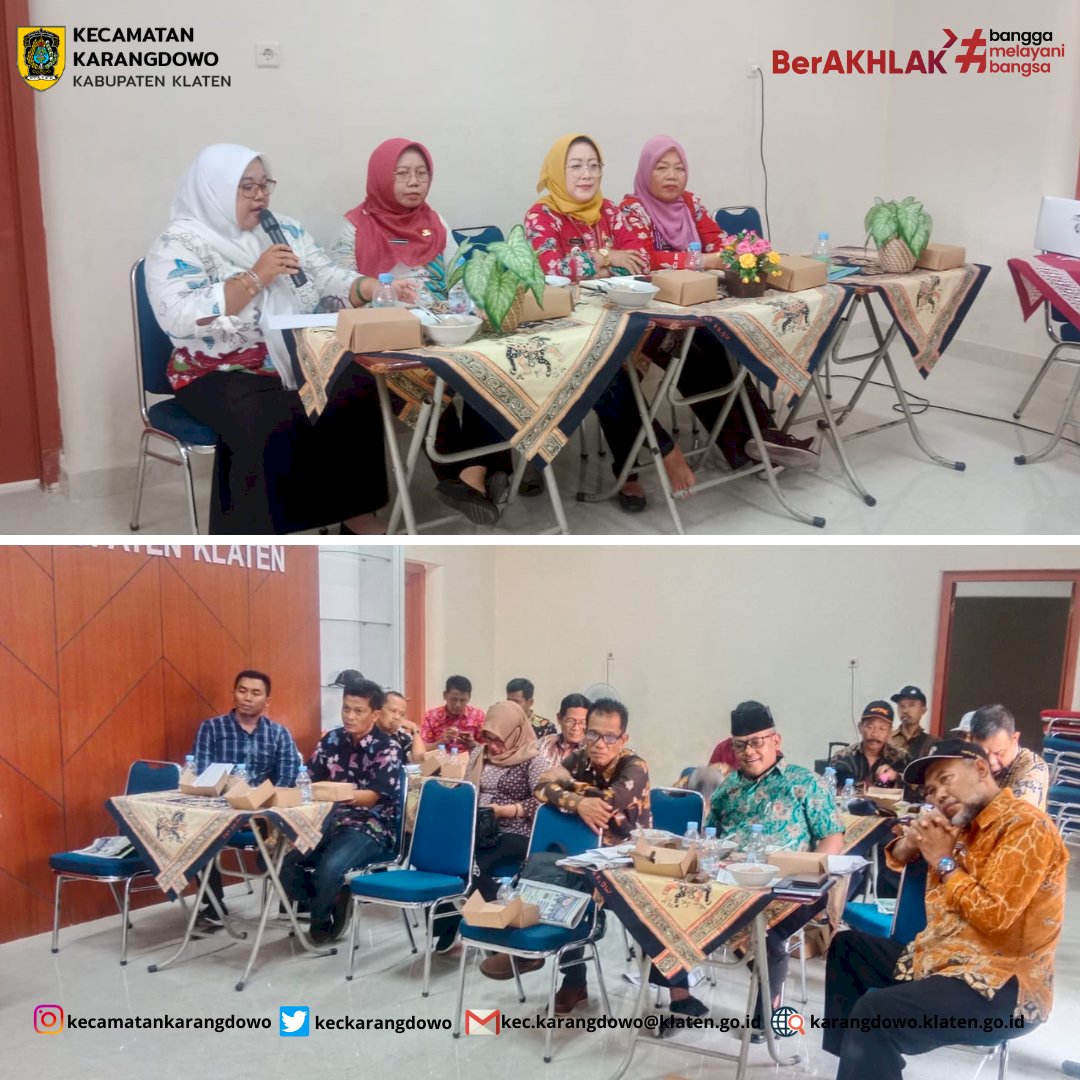 Rapat Koordinasi Kepala Desa se-Kecamatan Karangdowo