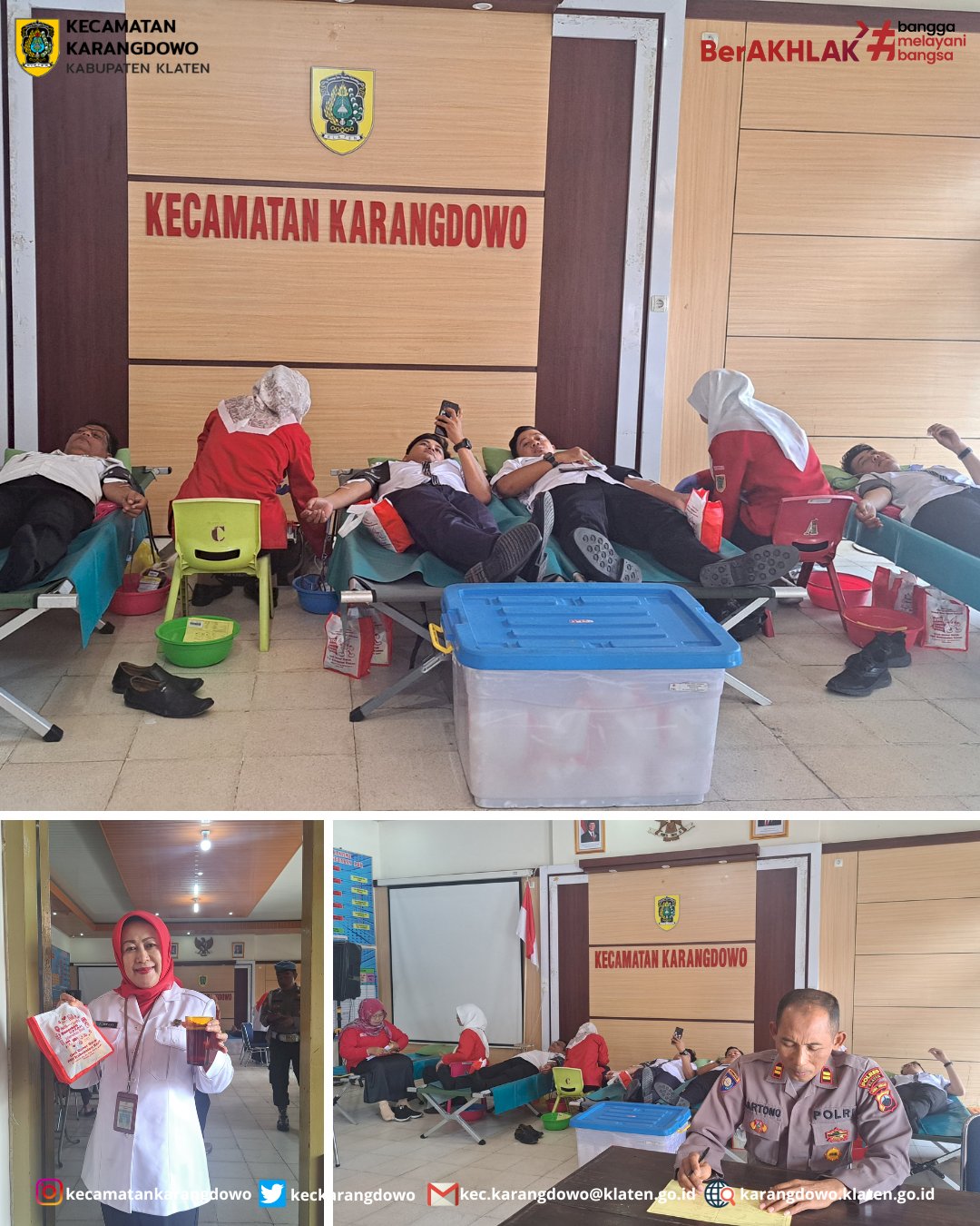 PMI Kecamatan Karangdowo Mengadakan Kegiatan Rutin Donor Darah di Kecamatan Karangdowo