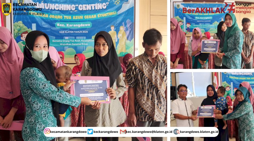 Launching “GENTING” (Gerakan  Orang Tua Asuh Cegah Stunting)