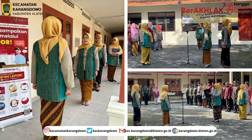 KECAMATAN KARANGDOWO MENGGELAR UPACARA MEMPERINGATI HARI KARTINI KE-146 