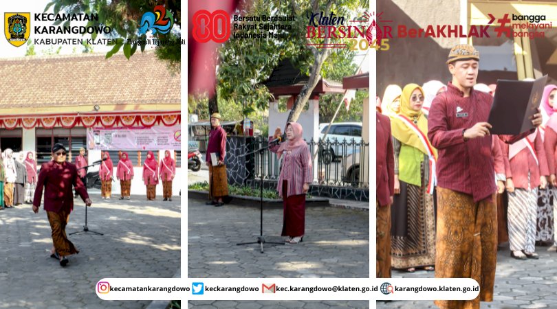 Upacara Memperingati Hari Jadi Kabupaten Klaten Ke-221 Tahun 2025