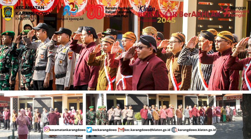 Upacara Memperingati Hari Jadi Kabupaten Klaten Ke-221 Tahun 2025