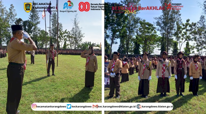 Kwartir Ranting Karangdowo Menggelar Apel Besar Hari Pramuka Ke-64 Tahun 2025