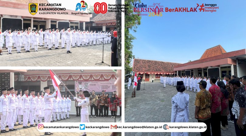 Pengukuhan Paskibraka Kecamatan Karangdowo Tahun 2025