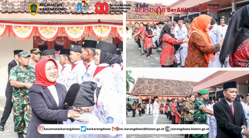 Pengukuhan Paskibraka Kecamatan Karangdowo Tahun 2025