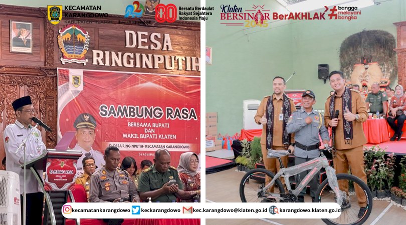 Sambung Roso Bupati & Wakil Bupati Klaten Di Desa Ringinputih Kecamatan Karangdowo Tahun 2025
