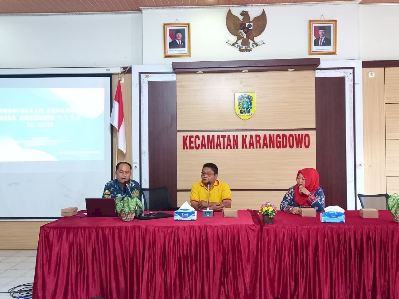 KECAMATAN KARANGDOWO ADAKAN BIMTEK SISKEUDES BAGI BENDAHARA DESA