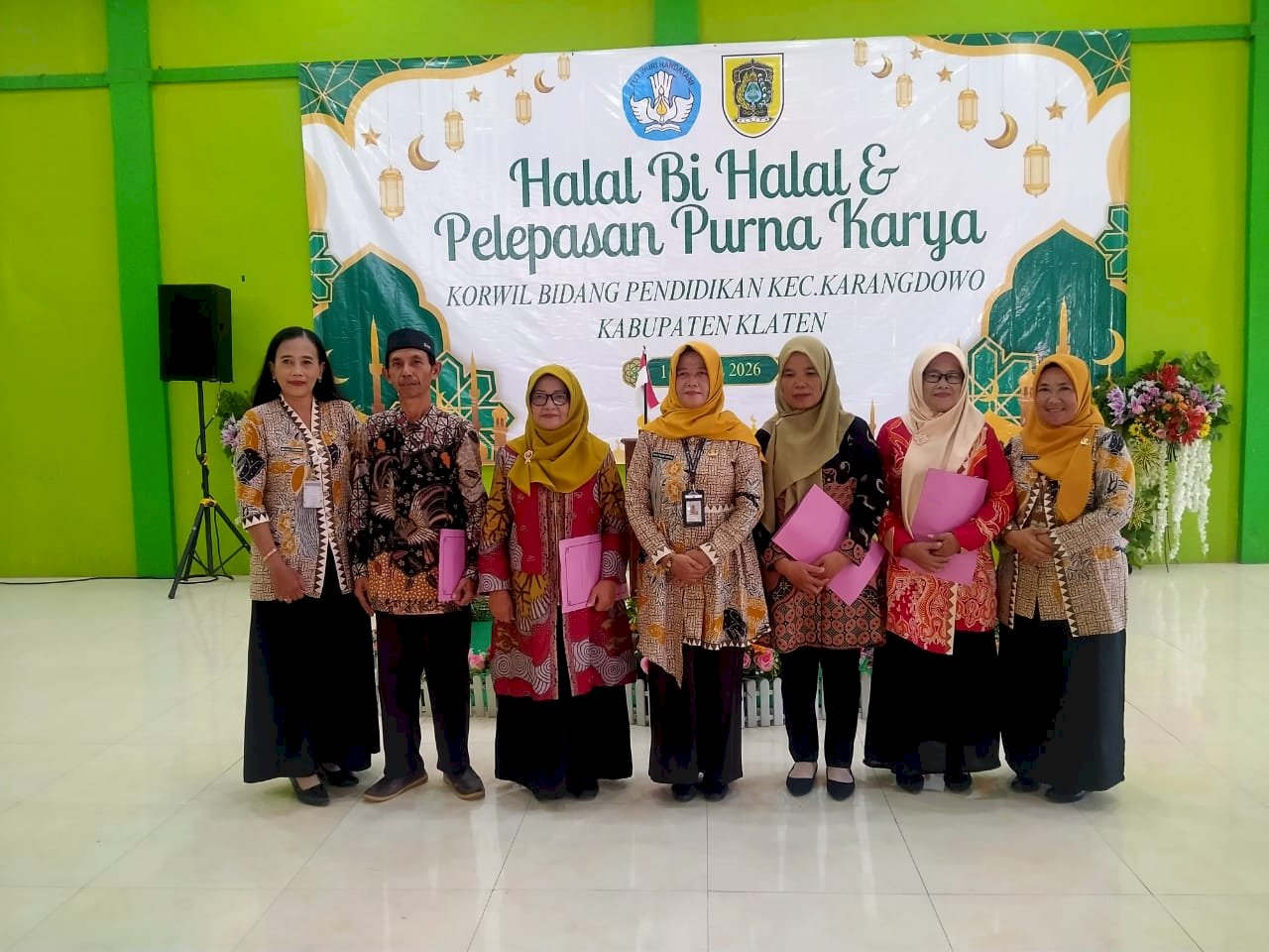 Camat Karangdowo Ajak Tingkatkan Mutu Pendidikan Pada Halal Bihalal Korwil Pendidikan Karangdowo