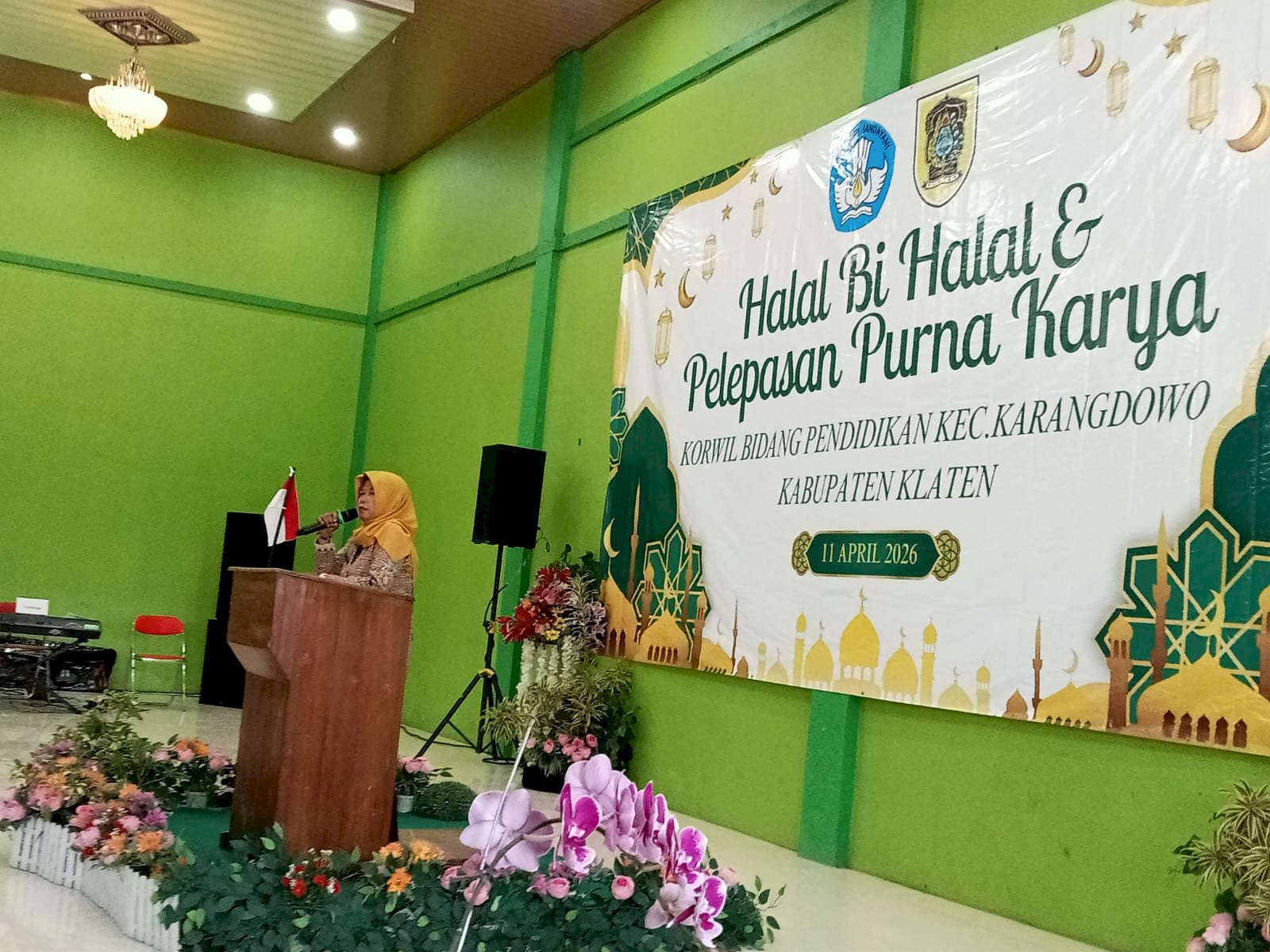 Camat Karangdowo Ajak Tingkatkan Mutu Pendidikan Pada Halal Bihalal Korwil Pendidikan Karangdowo