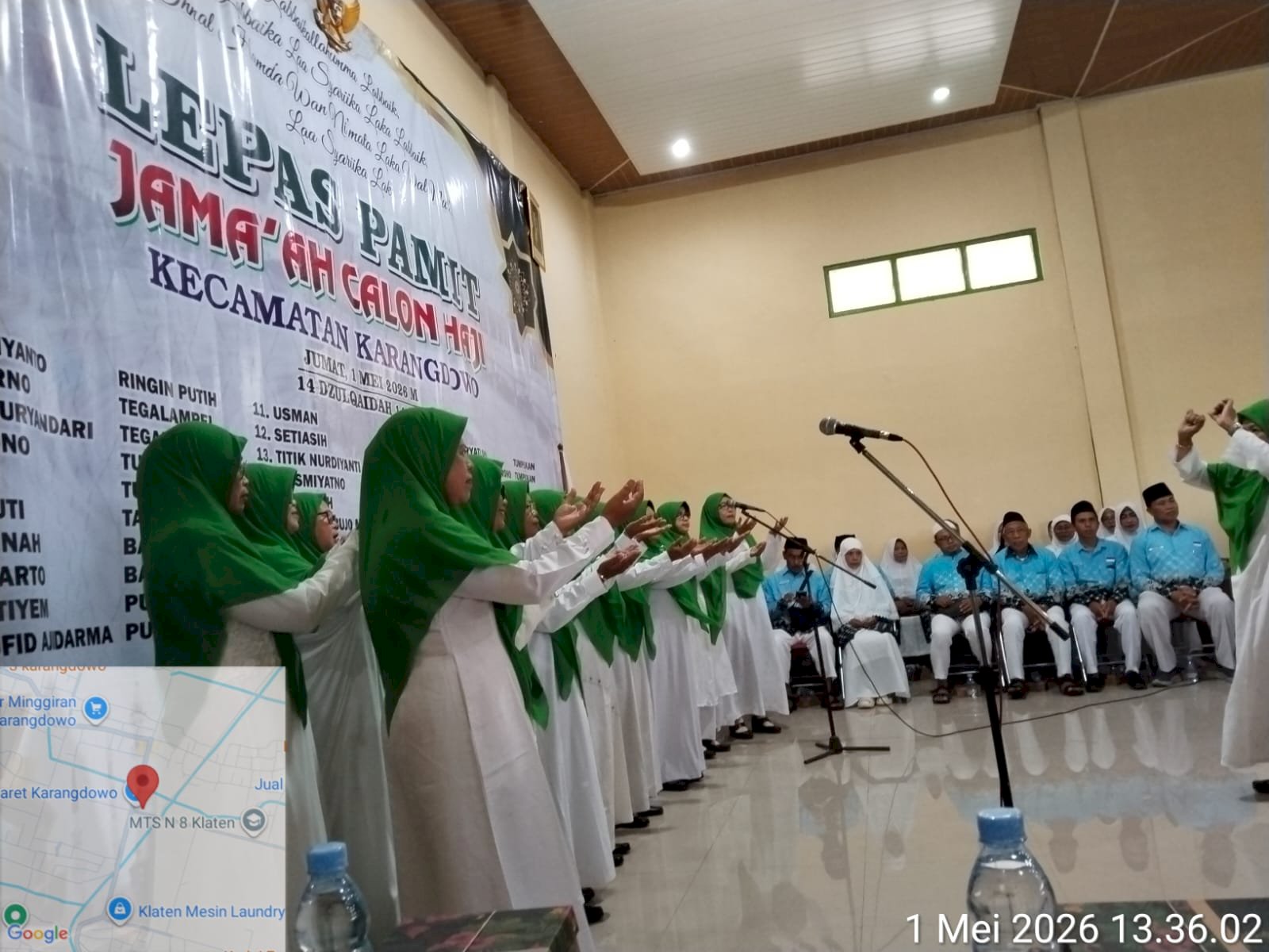 ACARA PAMITAN HAJI  DAN CALON JAMAAH HAJI TERTUA KLATEN DARI KARANGDOWO