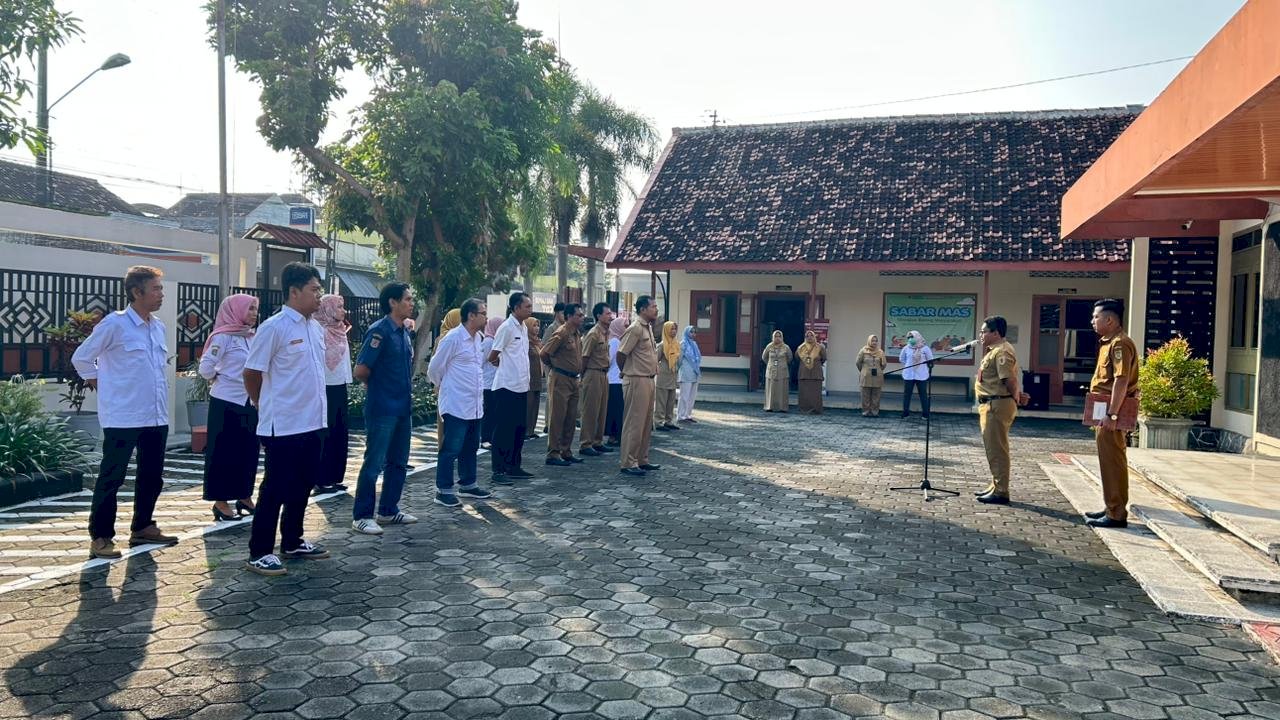APEL PAGI TINGKATKAN DISIPLIN KERJASAMA PEGAWAI GUNA MENINGKATKAN MUTU LAYANAN MASYARAKAT
