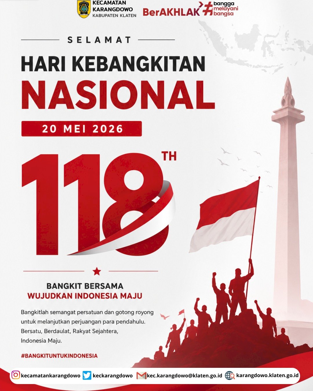 SEJARAH SINGKAT, TEMA DAN MAKNA  HARI KEBANGKITAN NASIONAL KE- 118 TAHUN 2026