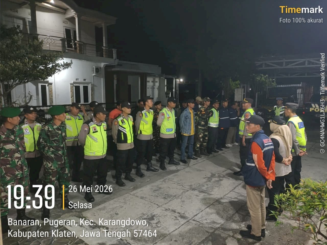 JELANG IDUL ADHA  FORKOMPIMCAM BERSAMA RELAWAN KARANGDOWO GELAR APEL SIAGA