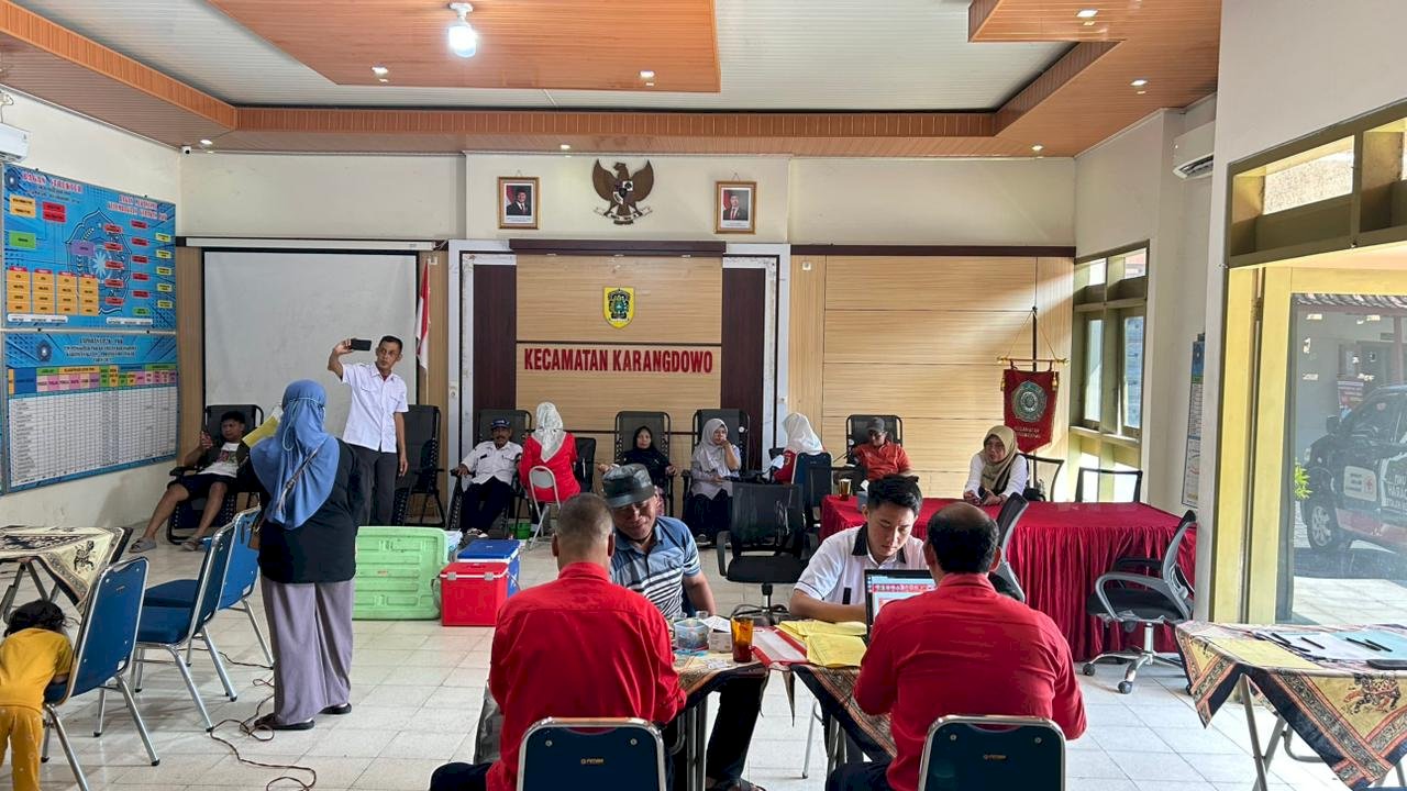 PMI KARANGDOWO SUKSES SELENGGARAKAN KEGIATAN DONOR DARAH