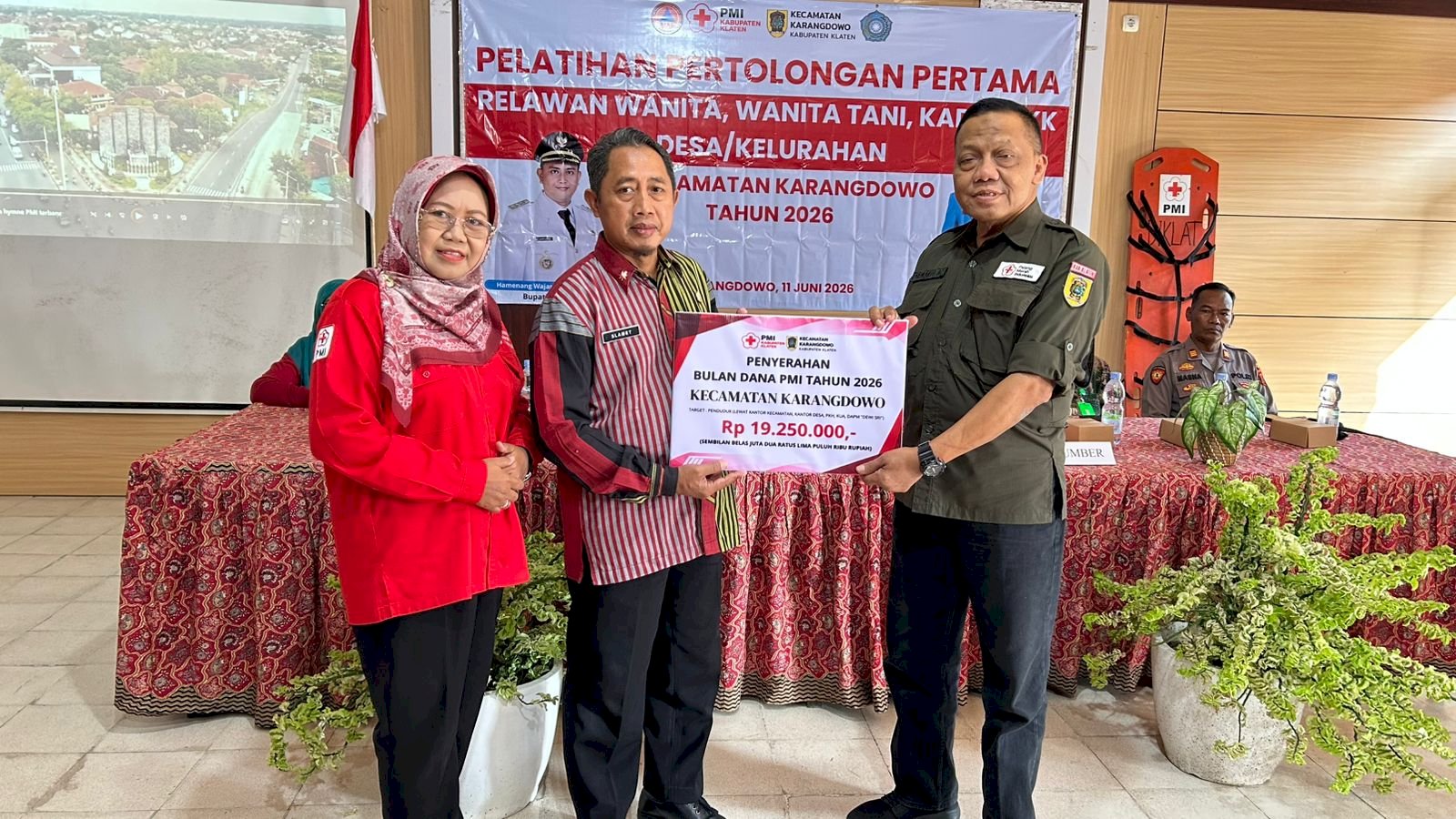 HASIL PEROLEHAN BULAN  DANA PMI KECAMATAN KARANGDOWO TAHUN 2026 TERCEPAT DAN LAMPAUI TARGET