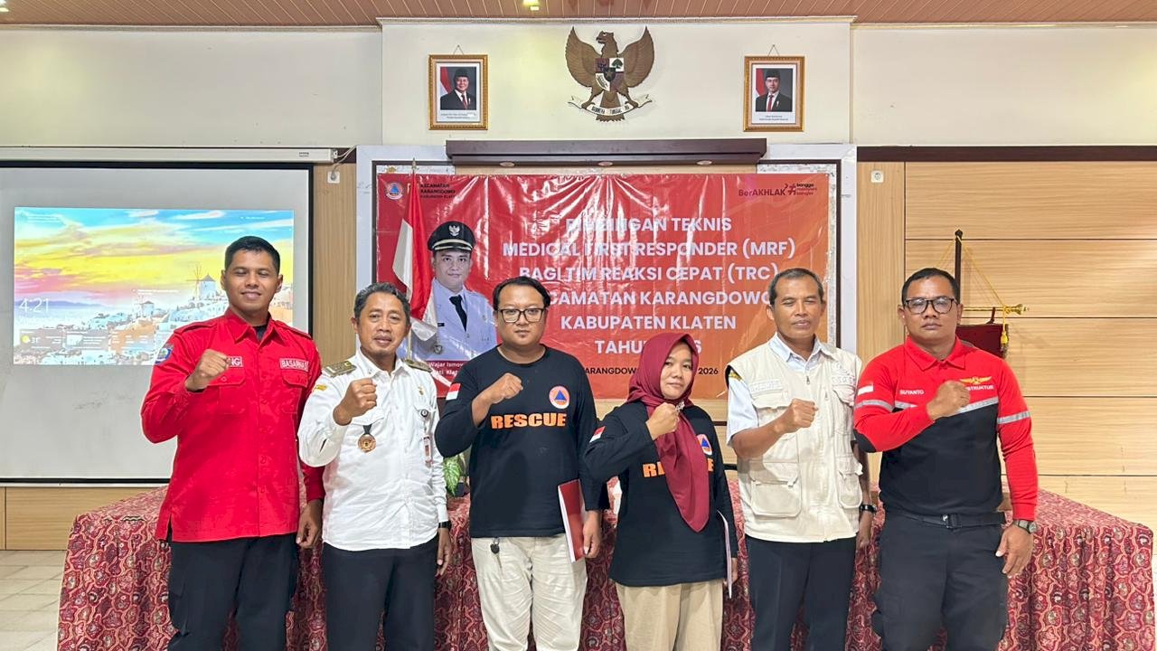 RELAWAN KARANGDOWO  SEMANGAT DAN ANTUSIAS MENGIKUTI PELATIHAN KEBENCANAAN