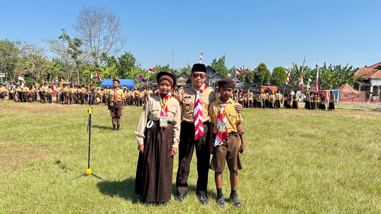 CAMAT KARANGDOWO MEMBUKA JAMBORE RANTING YANG DIIKUTI RIBUAN  PESERTA PRAMUKA PENGGALANG